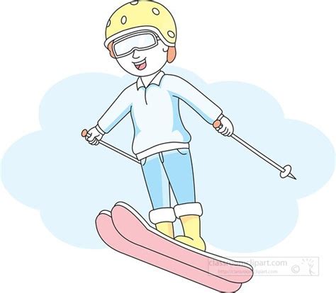 Colorado State Clipart-snow skiing jump