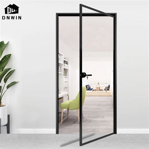 Off Modern Style Aluminium Narrow Frame Tempered Glass Casement