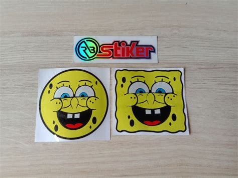 Stiker spongebob lucu sticker motor cutting | Lazada Indonesia