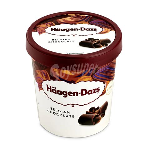 Häagen Dazs Helado de chocolate belga Häagen Dazs sin gluten 460 ml