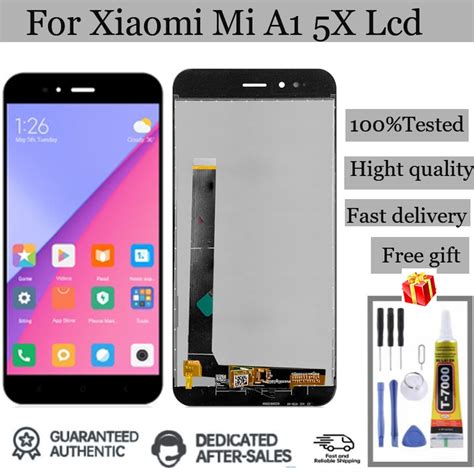 หนาจอสมผสดจทล lcd สาหรบ Xiaomi Mi A1 5X MiA1 Mi5X MDG2 MDI2