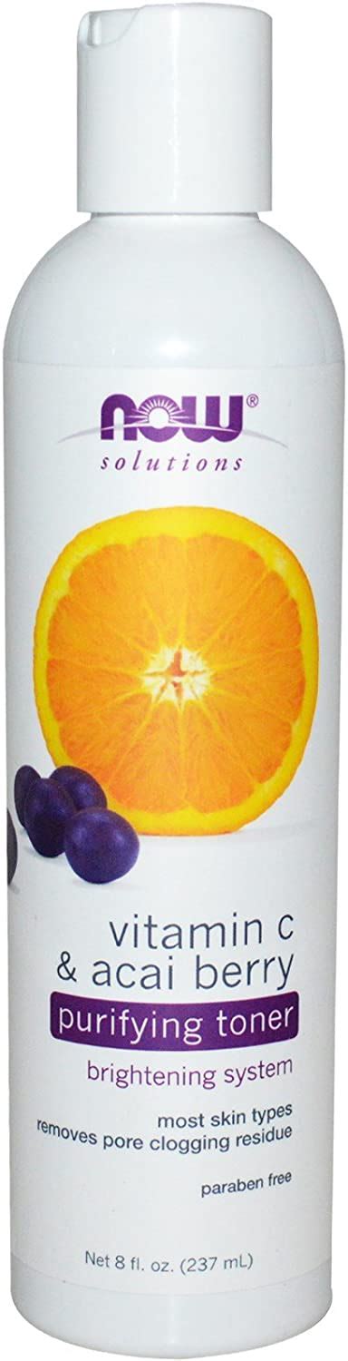 Now Foods Vitamin C And Acai Berry Purifying Toner 8 Fl Oz