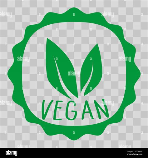 Vegan Icon Natural Organic Label Sign Of Vegetarian Eco Food Green