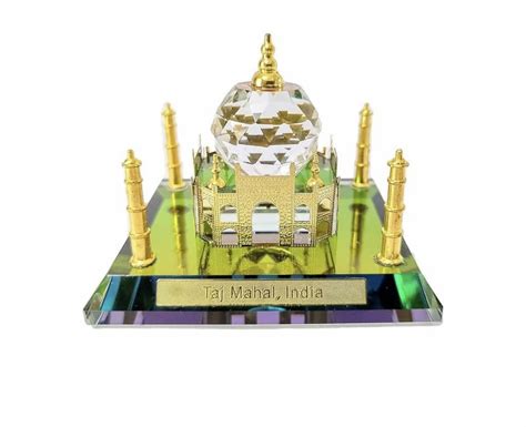 Crystal Taj Mahal Gold Plated Showpiece Souvenir at Rs 350/piece ...