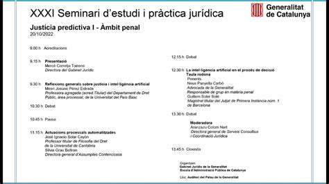 Xxxi Seminari D Estudi I Pr Ctica Jur Dica A Sessi Just Cia