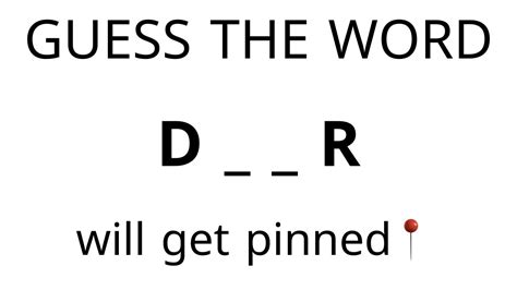 Guess The Word Get Pinned 📌 Youtube