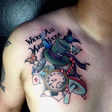 Cz Alice In Wonderland Color Piece At All Day Tattoo In Bangkok