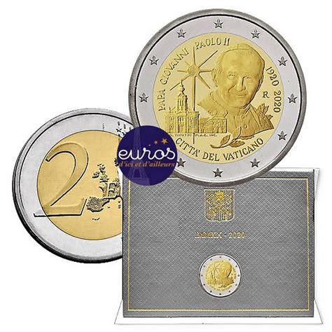 2 euros commémorative VATICAN 2020 Jean Paul II Brillant Universel