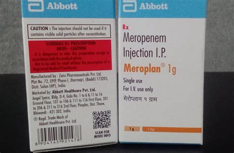 Meroplan 1gm Injection At Rs 400 Vial Meropenem 1gm In Thane ID