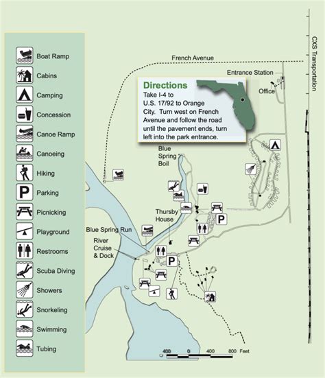 Blue Springs State Park Florida Map United States Map | Sexiz Pix