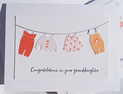 New Granddaughter Card For Grandparents Pregnancy Announcement Card