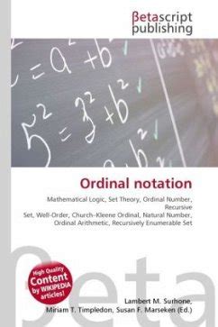 ordinal notation englisches buch buecherde