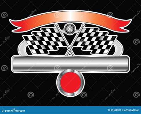 Racing Design With Chrome Banner Royalty Free Stock Photo - Image: 29690095