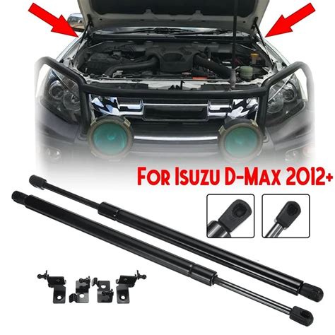 2pcs Bonnet Lift Support Gas Struts Dampers Slow Down Trunk Gas Shock