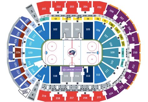 Nationwide Arena Cbj Seating Chart Arena Seating Chart