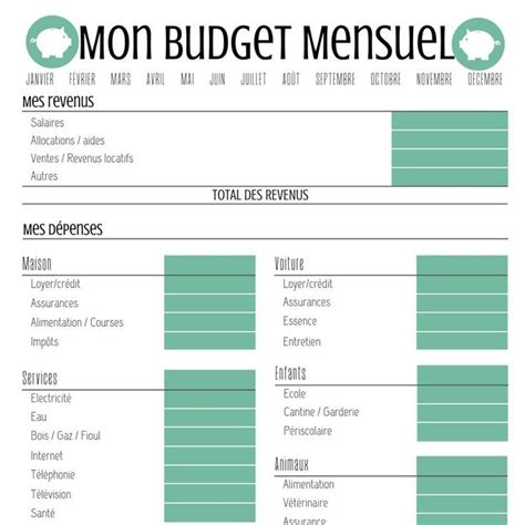 Pingl Par M Lanie Cout Sur Assistante Planificateur De Budget