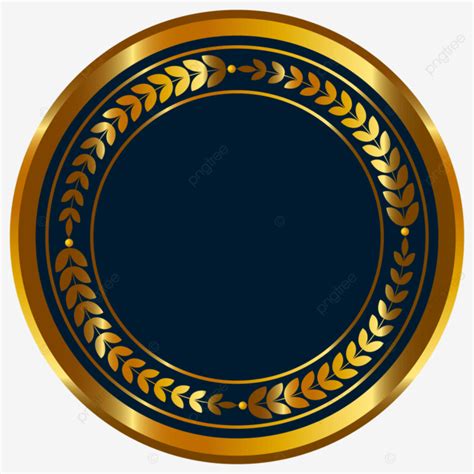 a blue and gold plate with leaves on the border is shown in front of a ...