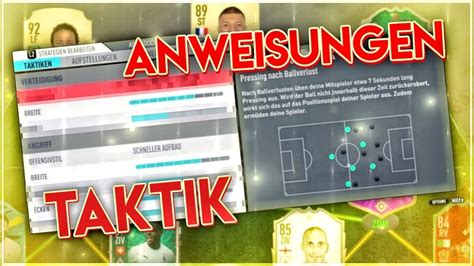 Fifa Meine Taktiken Anweisungen Youtube