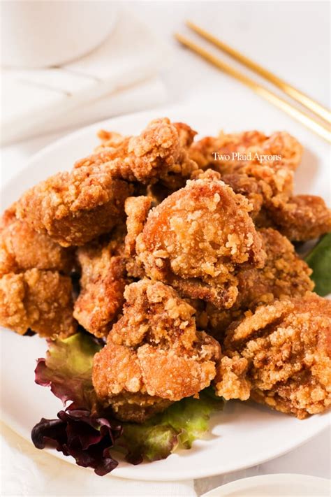 Chicken Karaage Japanese Fried Chicken Two Plaid Aprons