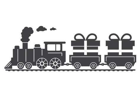 Christmas Train Silhouette: Over 560 Royalty-Free Licensable Stock ...