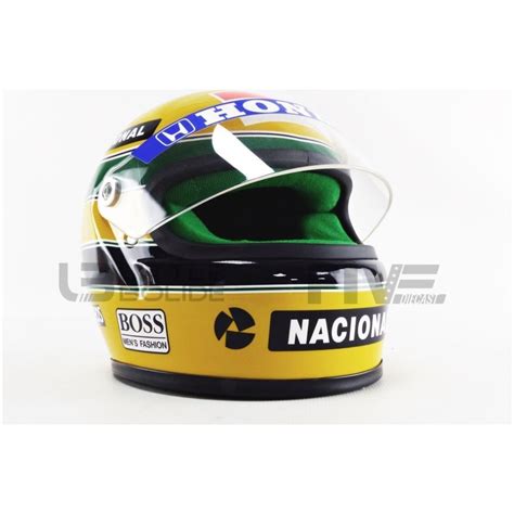 Mini Helmet Casque Ayrton Senna Mclaren Campe N Del Mundo