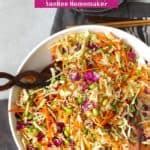 Crunchy Asian Cabbage Salad SueBee Homemaker