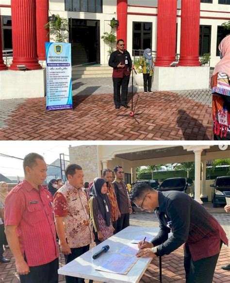 Penandatangan Pakta Integritas Inspektorat Daerah Kabupaten Klaten