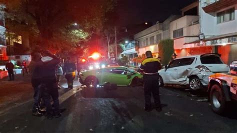 Choca Su Lamborghini Y Lo Abandona En Polanco Esto Sabemos La Silla Rota