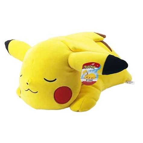 Peluche Pokémon Pikachu qui dort 40 cm Bandai King Jouet Peluches