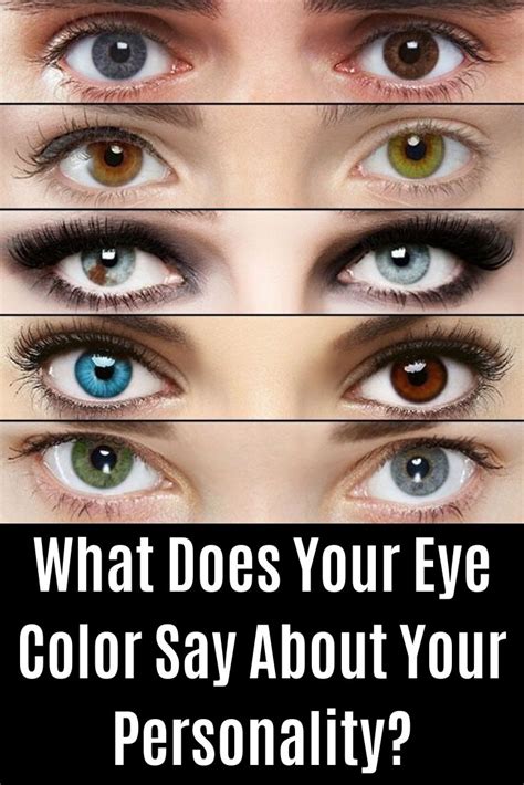 What Does Your Eye Color Say About Your Personality Eye Color Eye Color Facts Color