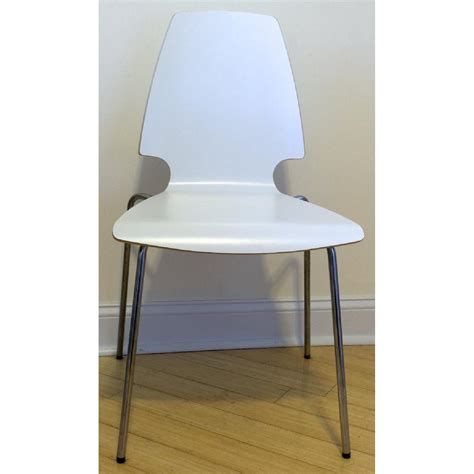 Ikea Vilmar White Dining Chairs Aptdeco