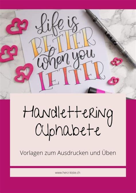 Handlettering 5 Kreative Anleitungen Zum Abwechslungsreich Lettern