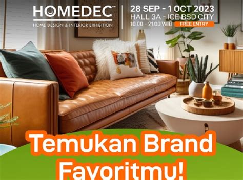 Jadwal Acara Pameran Homedec Hari Kedua Di Ice Bsd City Ada