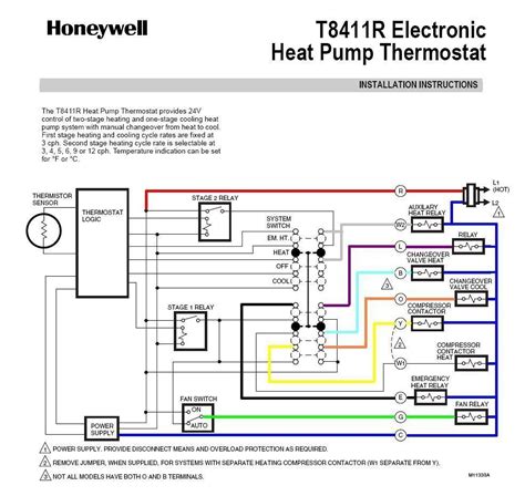 Honeywell Heat Pump thermostat Wiring Diagram Sample - Wiring Diagram ...