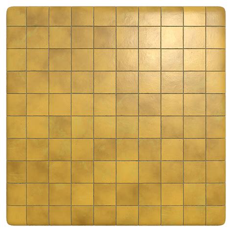 Glossy Square Yellow Terracotta Tile Texture Free Pbr Texturecan