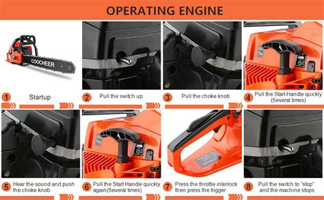 Amazon Coocheer Cc Gas Chainsaw Inch Power Chain Saw R