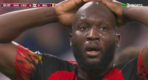 Romelu Lukaku Fall Dos Enormes Chances De Gol En B Lgica Vs Croacia