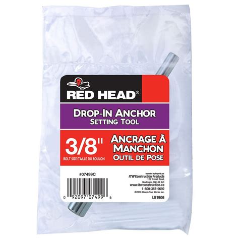 Red Head 3 8 Inch Solid Drop In Anchor Setting Tool 1 Pack The Home