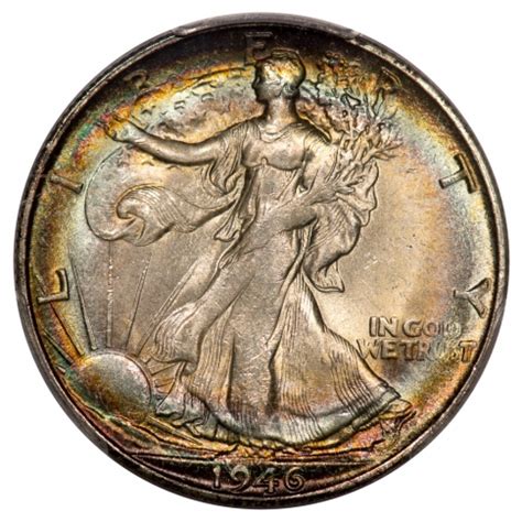 1946 S 50C Walking Liberty Half Dollar PCGS MS64