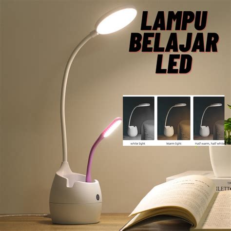 Jual Lampu LED Baca Meja Belajar Meja Kerja Sentuh Fleksibel Tourch