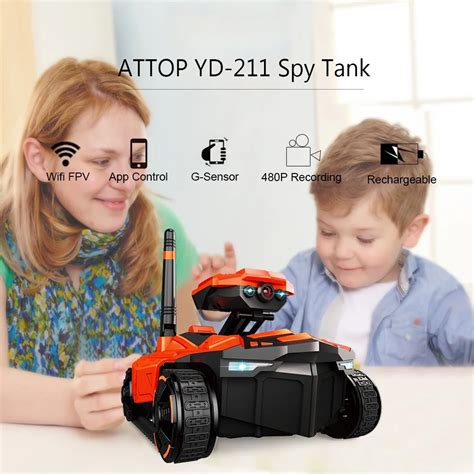 Funny Toys Global Drone Yd 211 1 18 Rc Abs Tank With Wifi Fpv 0 3mp