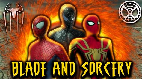 Spider Man Invasion In Blade And Sorcery Spider Men Using Swords