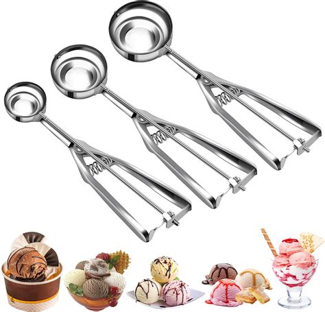 Cookie Scoop Set Ice Cream Scoop Set With Multiple Size