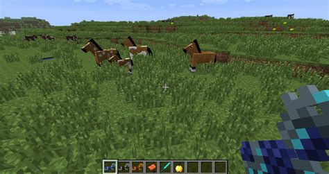 Minecraft Pferde finden zähmen reiten Sattel craften