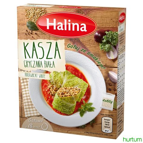 Halina Kasza gryczana biała 400 g 4 torebki w Hurtum pl