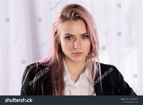 Beautiful Girl Sexy Blonde Business Suit Stock Photo 2169068551 Shutterstock