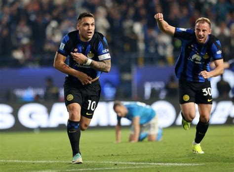 Soccer Last Gasp Martinez Goal Earns Inter Italian Super Cup Title With