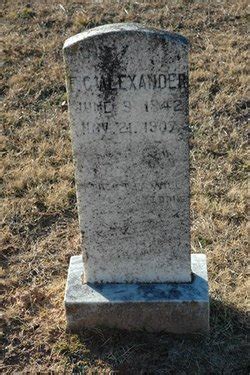 Franklin Calloway F C Alexander Memorial Find A Grave