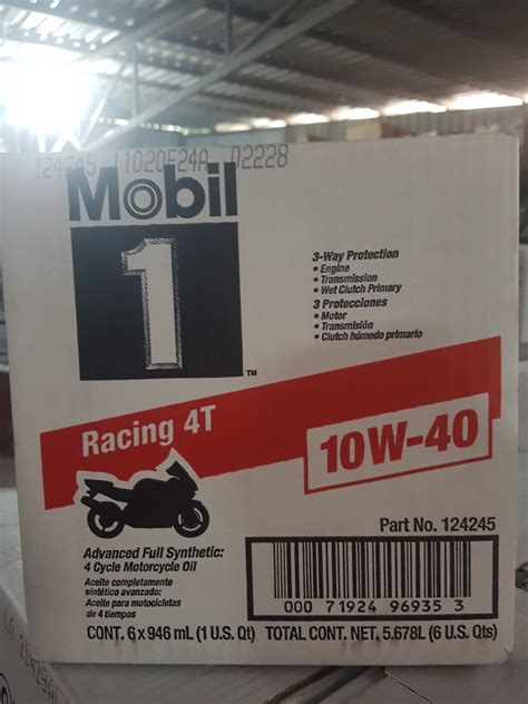 Dầu nhớt Mobil 1 Racing 4T 10W40