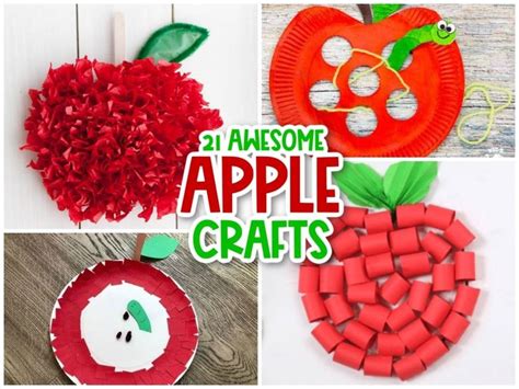 Apple Preschool Crafts Apple Fall Crafts Worm Crafts Preschool